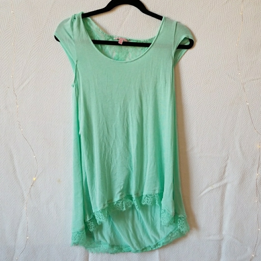 Teal shirt
